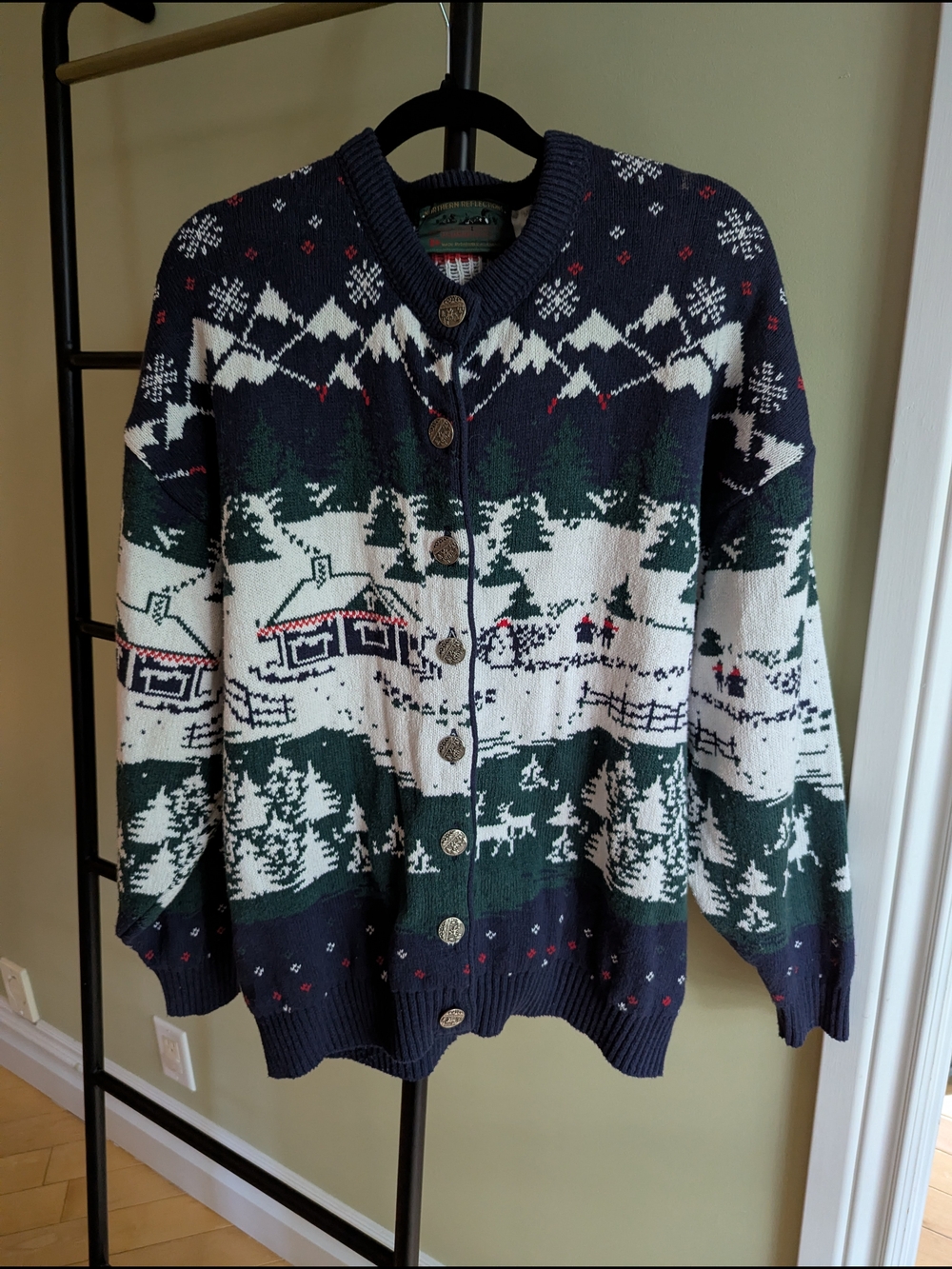 Vintage Northern Reflections Cabin Cardigan